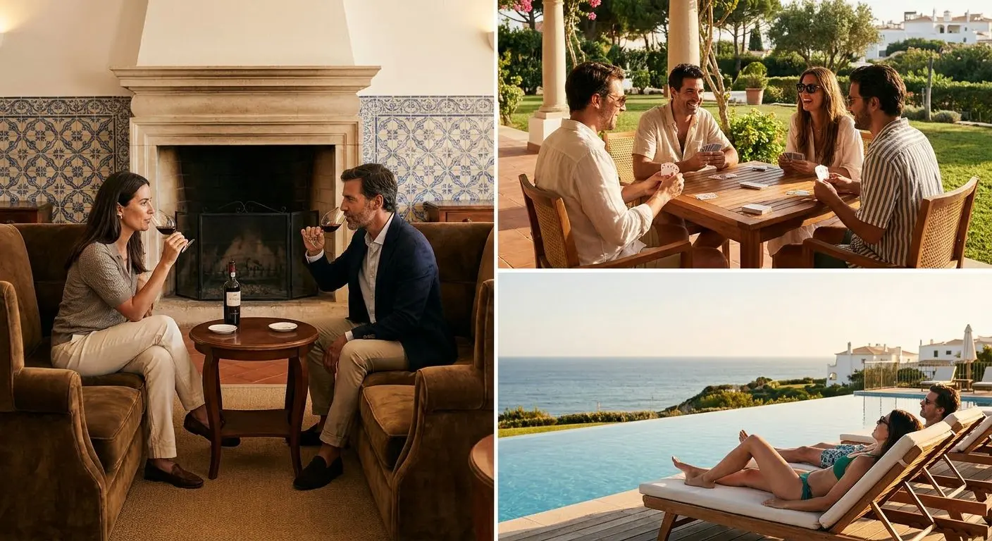 Perfis de visitantes nos espaços Solverde Diferentes perfis de visitantes em ambiente de hotel e entretenimento